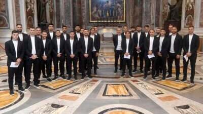 Hrvatska nogometna reprezentacija u Vatikanu