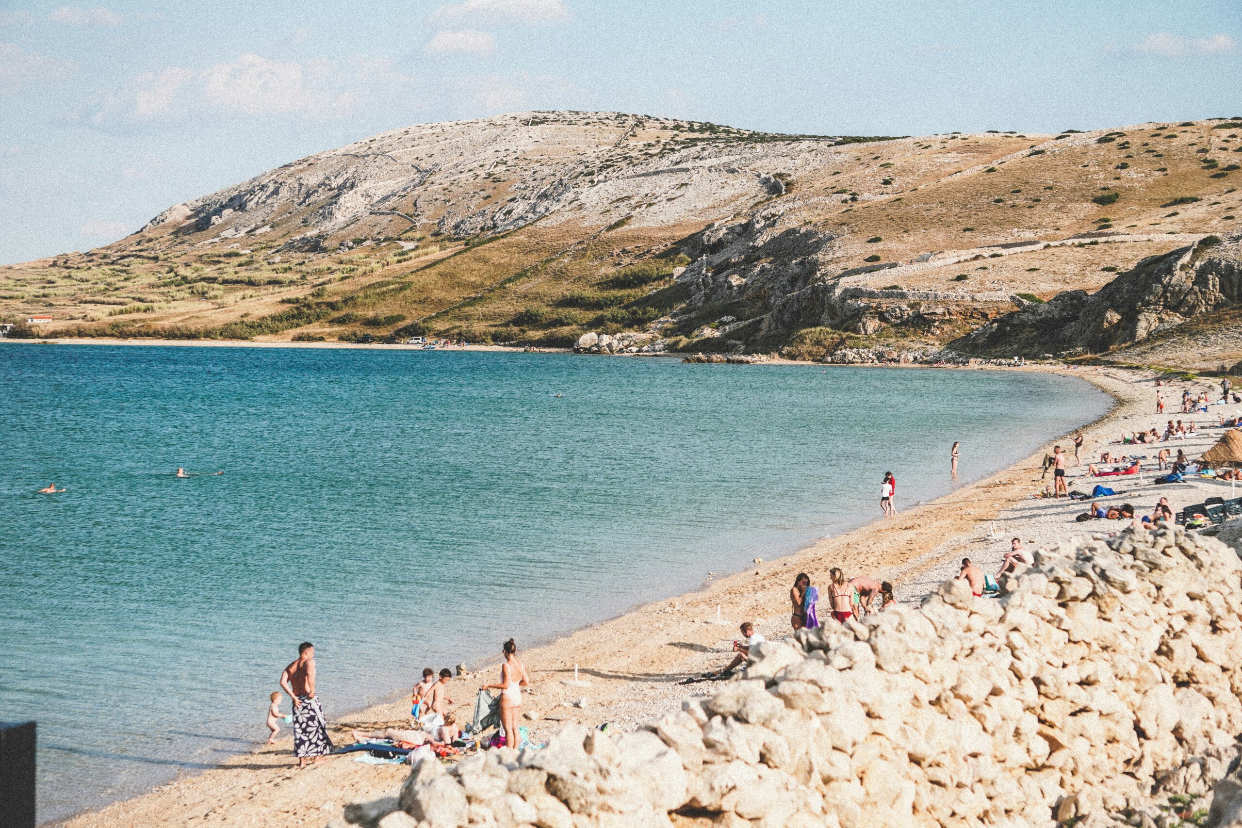 Kupači na plaži Čista.