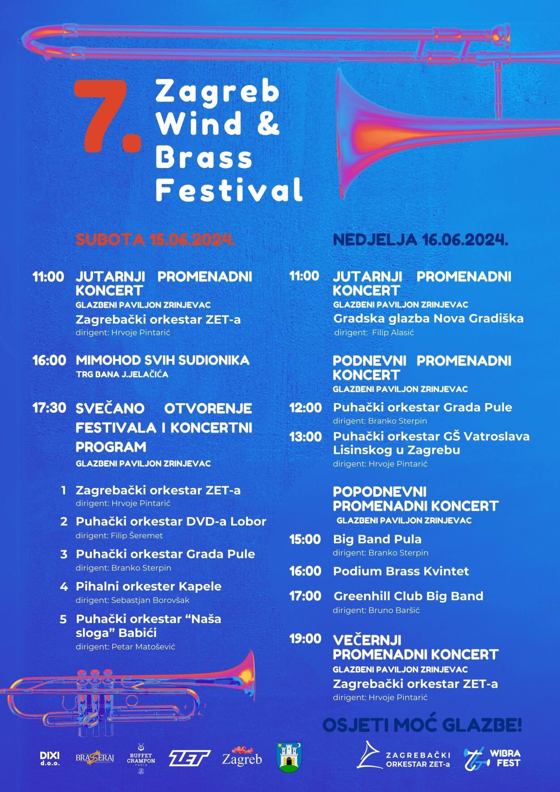 program festivala puhačkih orkestara