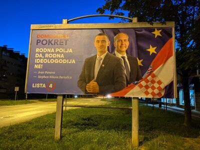 Gaf na plakatu Domovinskog pokreta | Foto: Sandra Benčić/FB