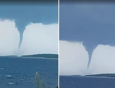 Pijavica kraj otoka Prvića nedaleko od Šibenika