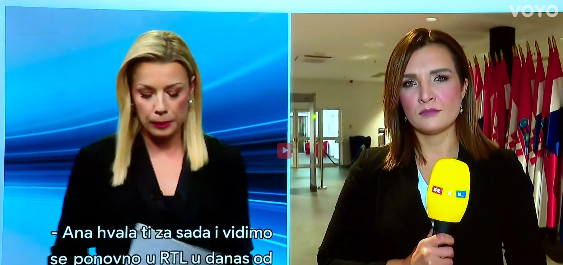 titlovi na vijestima RTL televizije