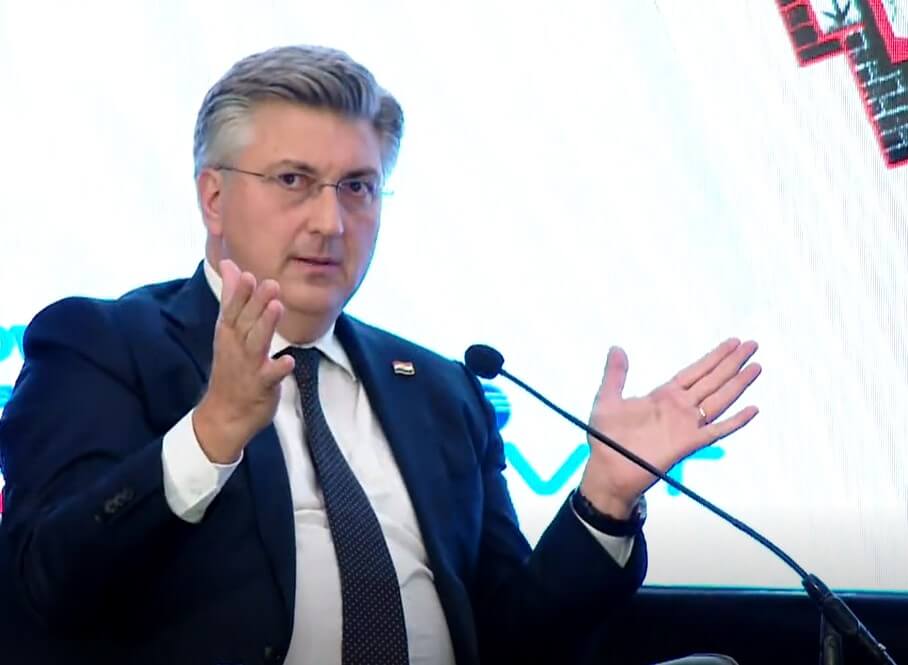 Andrej Plenković na Gala večeri | Snimak zaslona HRT