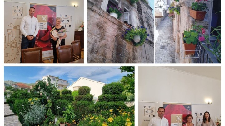 Na natječaju za najljepšu okućnicu i balkon Trogira, prvo i drugo mjesto su odnijele dvije umirovljenice