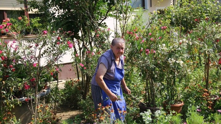 Marija (83) uživa u svojem vrtu, a uzgoj cvijeća joj je utjeha za sve životne nedaće