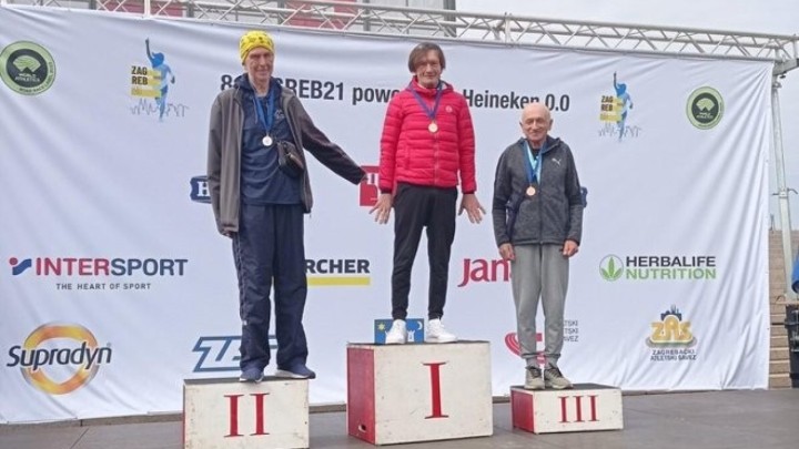Umirovljenik (73) osvojio medalju na Zagrebačkom polumaratonu: 'Ne trčim da bih bio zdrav, već jednostavno to volim'