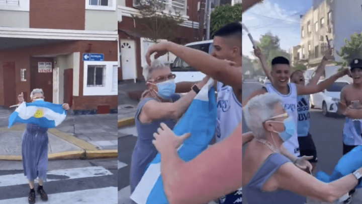 Ovako se navija za svoju zemlju: Starija Argentinka sa zastavom uletjela u veselu gomilu