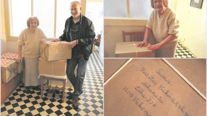 Umirovljenica (95) iz Dubrovnika uz pomoć jednog profesora svaki tjedan šalje pakete pomoći u Vukovar