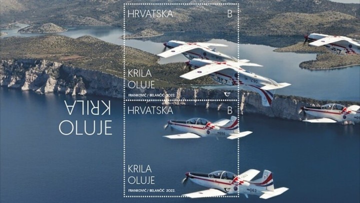 Akrobatsku grupu "Krila Oluje" moći ćete pronaći na poštanskim markama