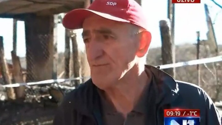 Mirko na Baniji u potresu ostao bez kuće, a sada u požaru i bez kontejnera