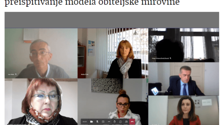 Radna skupina za obiteljske mirovine nije se sastala tri mjeseca