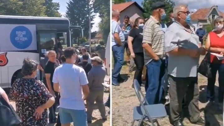 Covid-bus stigao u manja mjesta, red popunili uglavnom stariji građani