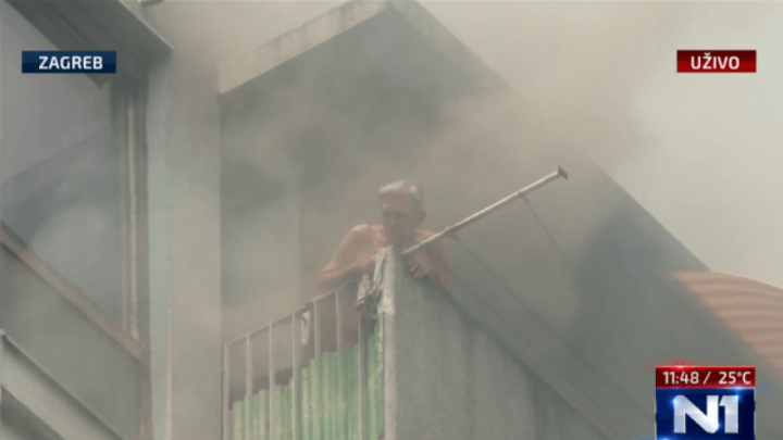 Dragec (90) koji je u požaru zapeo na 12. katu: "Pomislio sam čak i skočiti"!