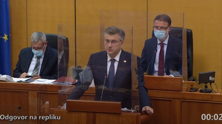 Plenković u Saboru brani Beroša: "Veliki broj umrlih umro je s covidom, a ne od covida"