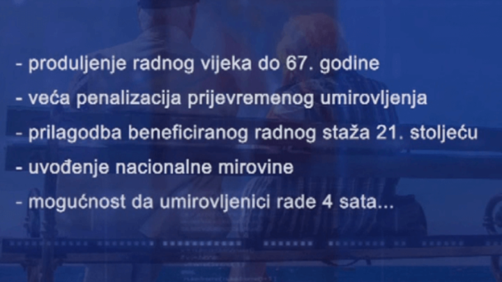 Otvoreno: Mirovinska reforma je u finalizaciji, uskoro ide na javnu raspravu