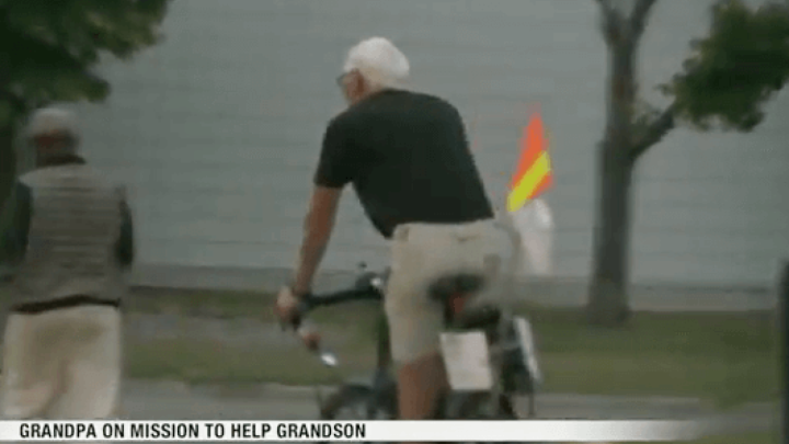 Djed biciklira od Pacifika do Atlantika kako bi prikupio novac za bolesnog unuka
