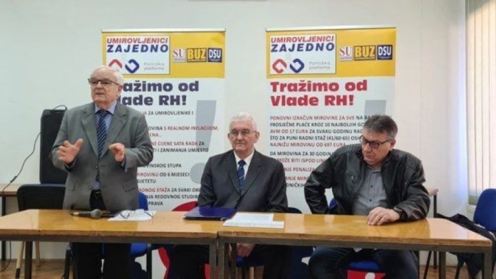 Umirovljenici zajedno počeli javnu kampanju: U programu nude 200 eura veće mirovine