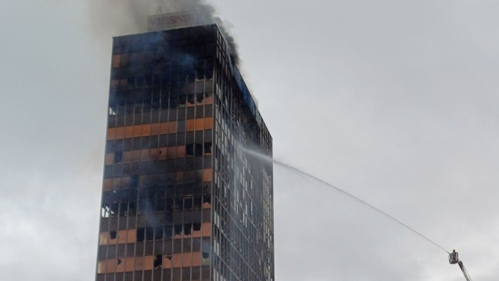 Požar u Vjesniku izazvali maloljetnici: 'Htjeli smo na vrh, a onda je on zapalio kartone'