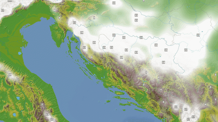 Jeste li vidjeli snježnu kartu? Past će do 30 cm snijega, prve pahulje već za vikend